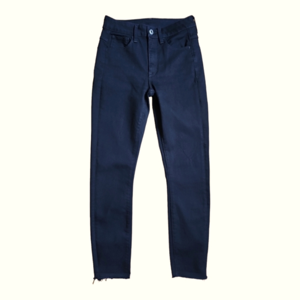 G-STAR RAW 3301 DECONST HI SKINNY BLACK STRETCH JEANS